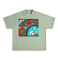 Oil Green baseball leopard turquoise sunflower Urban Heavy Tee - JahusDesignShop