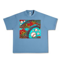 Pebble Blue baseball leopard turquoise sunflower Urban Heavy Tee - JahusDesignShop