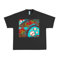 Pigment Black baseball leopard turquoise sunflower Urban Heavy Tee - JahusDesignShop