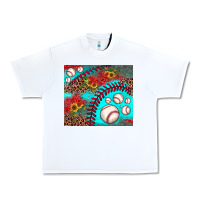 White baseball leopard turquoise sunflower Urban Heavy Tee - JahusDesignShop