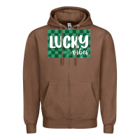 Chestnut lucky vibes Zipper Hoodie - MaliasSmallBusiness