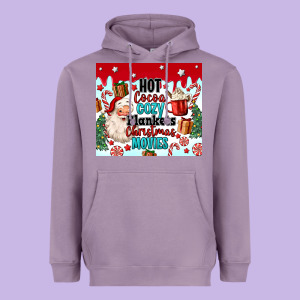 Hot Cocoa Cozy Blankets Christmas Movies Tumbler Heavyweight Hoodie Designed By Maliassmallbusiness
