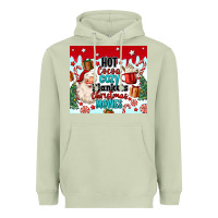 Matcha hot cocoa cozy blankets christmas movies tumbler Heavyweight Hoodie - MaliasSmallBusiness