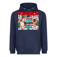 Navy hot cocoa cozy blankets christmas movies tumbler Heavyweight Hoodie - MaliasSmallBusiness