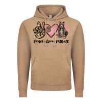 Peace Love Pitbull Vintage Hoodie | Teevron