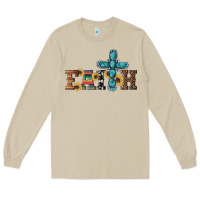 Mushroom western gemstone cross faith Long Sleeve Tee - Artiststas