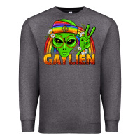 Charcoal Heather Gaylien LGBTQ Pride Premium Sweatshirt - BundleAndBundleShop