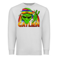 Dove Grey Gaylien LGBTQ Pride Premium Sweatshirt - BundleAndBundleShop