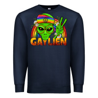Navy Gaylien LGBTQ Pride Premium Sweatshirt - BundleAndBundleShop