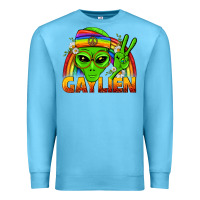 Ocean Blue Gaylien LGBTQ Pride Premium Sweatshirt - BundleAndBundleShop