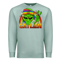 Seafoam Gaylien LGBTQ Pride Premium Sweatshirt - BundleAndBundleShop