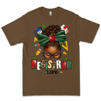 Cacao registrar life afro messy bun Premium Tee - texasbilliewilder