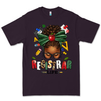 Plum registrar life afro messy bun Premium Tee - texasbilliewilder