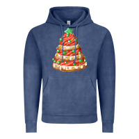 Vintage Denim red christmas cookie cake fa element Vintage Hoodie - FaDigitalArtStudio