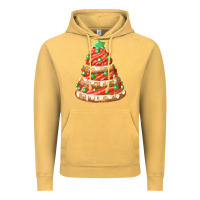 Vintage Mustard red christmas cookie cake fa element Vintage Hoodie - FaDigitalArtStudio