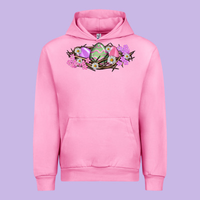 Easter Eggs And Crown Of Thorns Easter Day Urban Hoodie Designed By Howdyjamesfarm