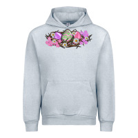 Heather Grey Easter eggs and crown of thorns Easter Day Urban Hoodie - HowdyJamesFarm