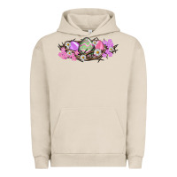 Pigment French Oak Easter eggs and crown of thorns Easter Day Urban Hoodie - HowdyJamesFarm