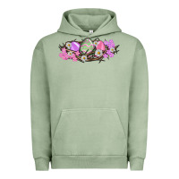 Pigment Oil Green Easter eggs and crown of thorns Easter Day Urban Hoodie - HowdyJamesFarm