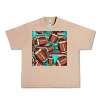Burro football leopard turquoise seamless pattern Urban Heavy Tee - JahusDesignShop