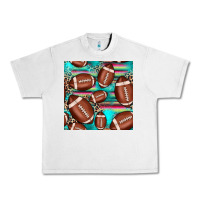 Lunar Rock football leopard turquoise seamless pattern Urban Heavy Tee - JahusDesignShop