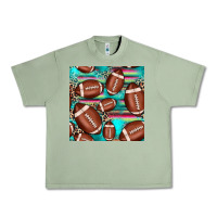 Oil Green football leopard turquoise seamless pattern Urban Heavy Tee - JahusDesignShop