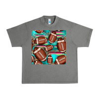 Tornado football leopard turquoise seamless pattern Urban Heavy Tee - JahusDesignShop