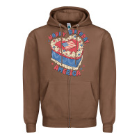 Chestnut happy birthday america Zipper Hoodie - MaliasSmallBusiness