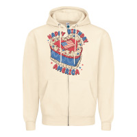 Sandshell happy birthday america Zipper Hoodie - MaliasSmallBusiness