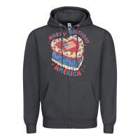 Smoke happy birthday america Zipper Hoodie - MaliasSmallBusiness