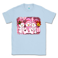 Dusty Blue chillin pink   with my snowmies  ado Classic Tee - AdoDesignShop