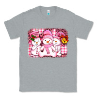 Heather Grey chillin pink   with my snowmies  ado Classic Tee - AdoDesignShop