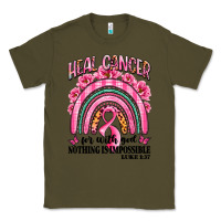 Army Green heal cancer rainbow Classic Tee - LillyAllenDesigns