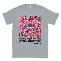 Heather Grey heal cancer rainbow Classic Tee - LillyAllenDesigns