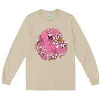 Mushroom lotus patches Long Sleeve Tee - AdoDesignShop