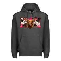 Charcoal Heather Highland Cow Mom Premium Hoodie - Bettercallsaul
