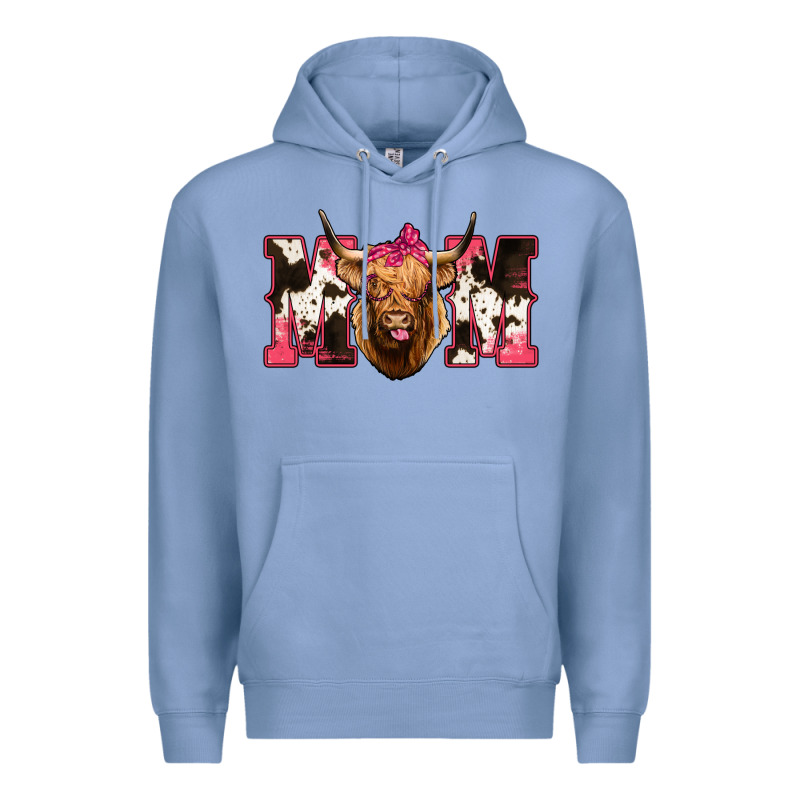 Highland Cow Mom Premium Hoodie by Bettercallsaul | Teevron