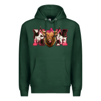 Sports Green Highland Cow Mom Premium Hoodie - Bettercallsaul