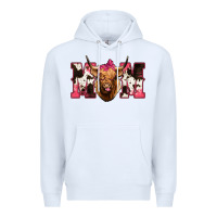White Highland Cow Mom Premium Hoodie - Bettercallsaul