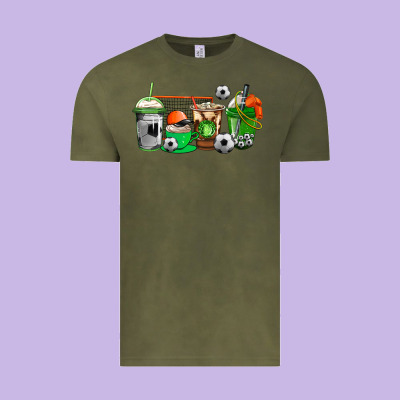 Soccer Coffee Cups Vintage Tee Designed By Adodesignshop