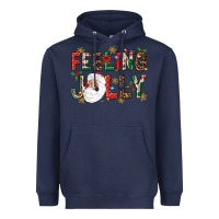 Navy Feeling Jolly Heavyweight Hoodie - NancyCooperArtShop