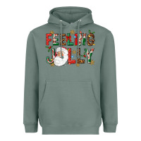 Sage Feeling Jolly Heavyweight Hoodie - NancyCooperArtShop