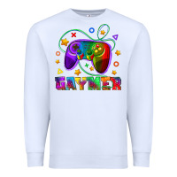 White Western Gaymer Premium Sweatshirt - BundleAndBundleShop