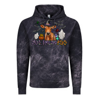 Cloud Black Moo I Mean Boo Vintage Hoodie - CowhideDigitalArt