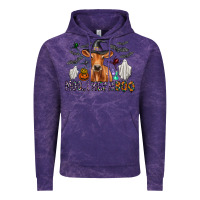Cloud Purple Moo I Mean Boo Vintage Hoodie - CowhideDigitalArt