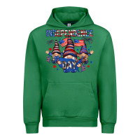 Emerald Independence Day with gnomies Urban Hoodie - HowdyJamesFarm