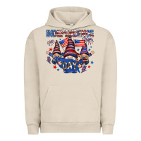 Pigment French Oak Independence Day with gnomies Urban Hoodie - HowdyJamesFarm