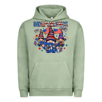 Pigment Oil Green Independence Day with gnomies Urban Hoodie - HowdyJamesFarm