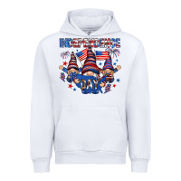 White Independence Day with gnomies Urban Hoodie - HowdyJamesFarm