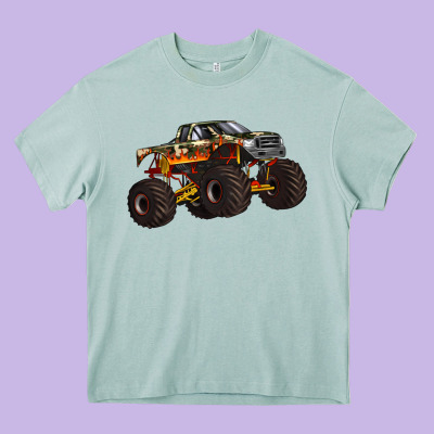 Monster Truck Heavy Core Tee Designed By Artiststas